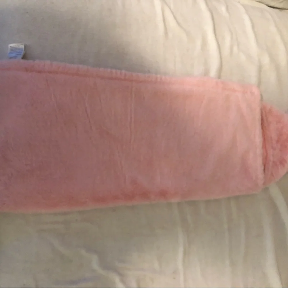 This pink bunny blanket is so incredibly soft.  Has a hat with cute bunny ears. - Picture 4 of 5